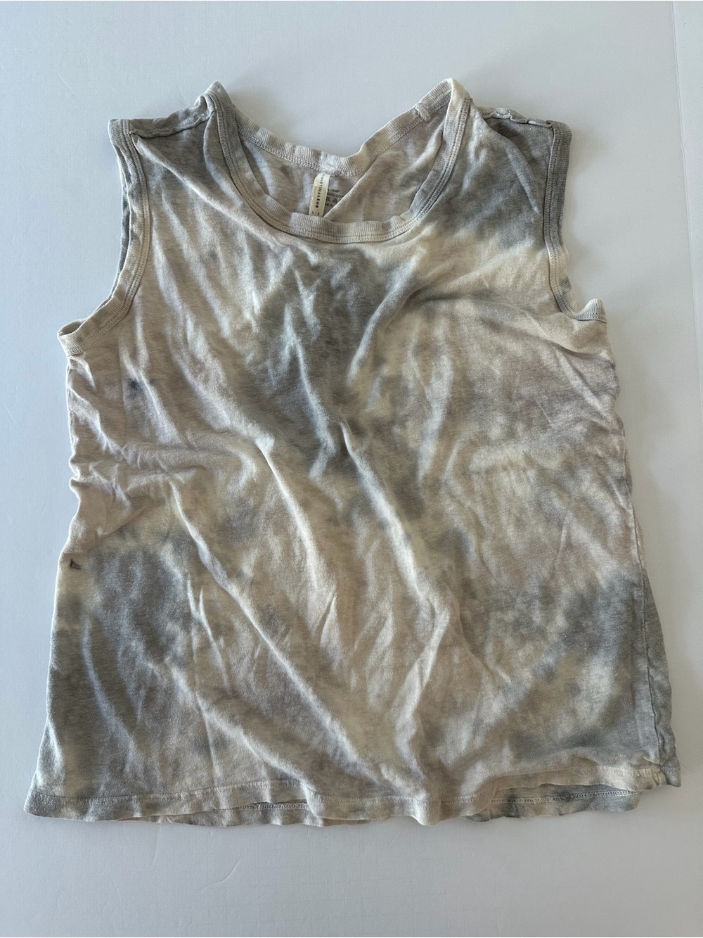 Christina Lehr Women’s Tie Dyed Relaxed Tank Top O/S Organic Cotton Hemp Blend